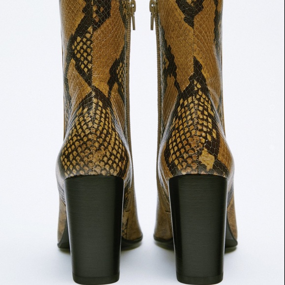 Zara Leather Ankle Boots - Picture 5 of 5